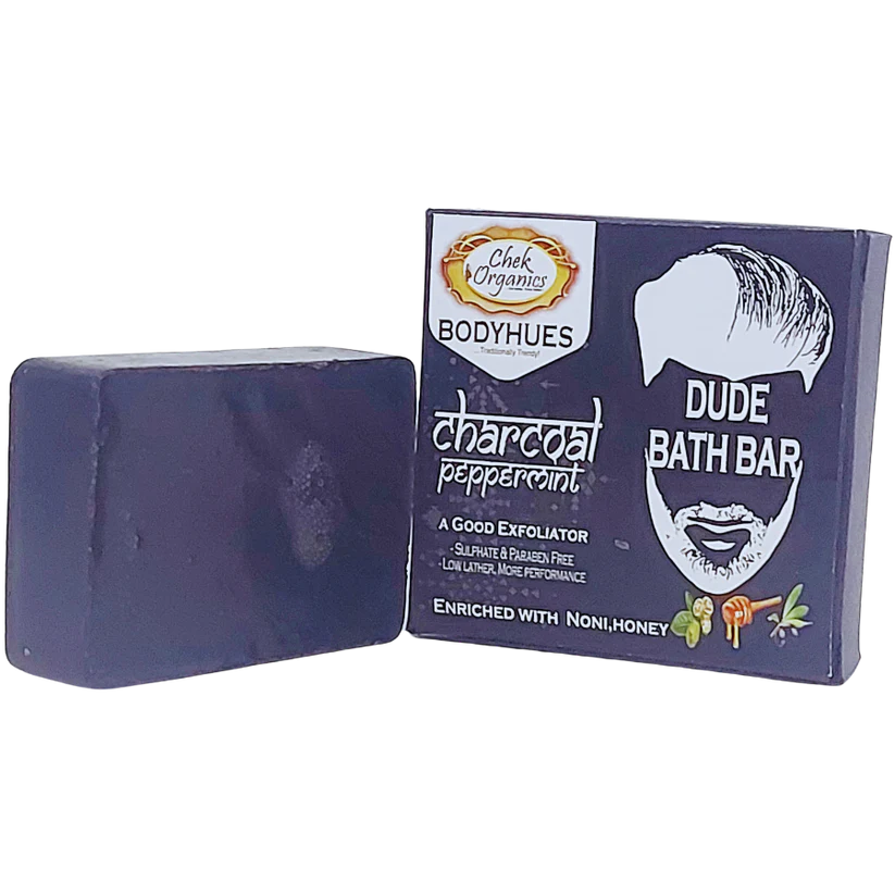 chekorganics bodyhues – dude charcoal peppermint soap 100gm set of two chekorganics bodyhues – dude charcoal peppermint soap 100gm set of two